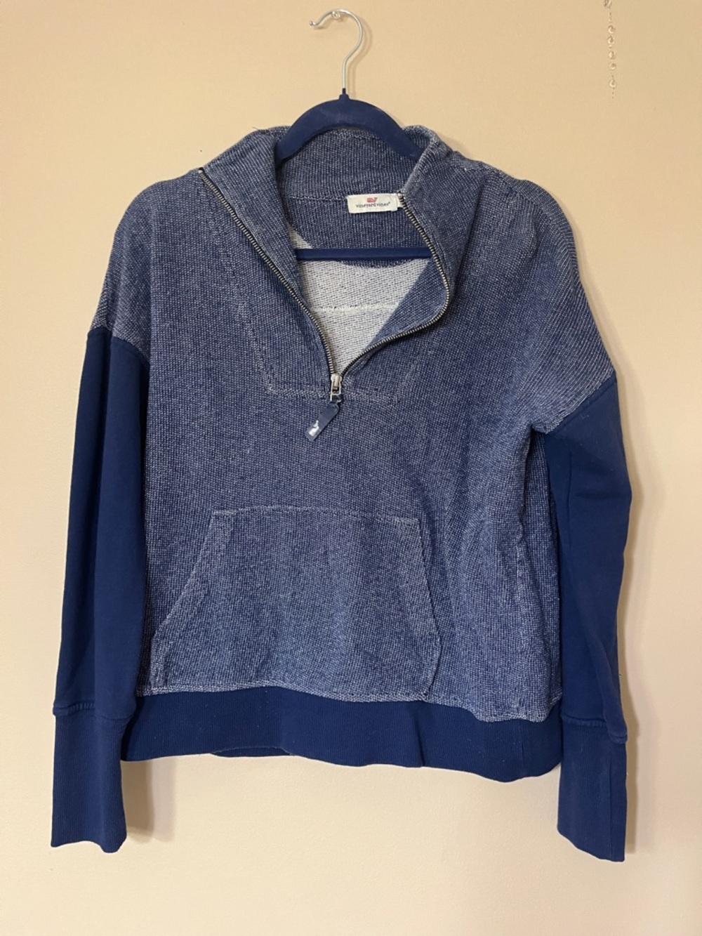 Vineyard Vines Navy Half-Zip Hooded Pullover
